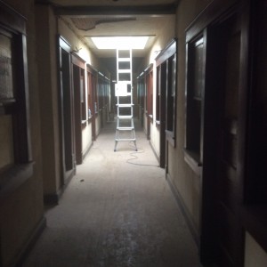lighted hallway